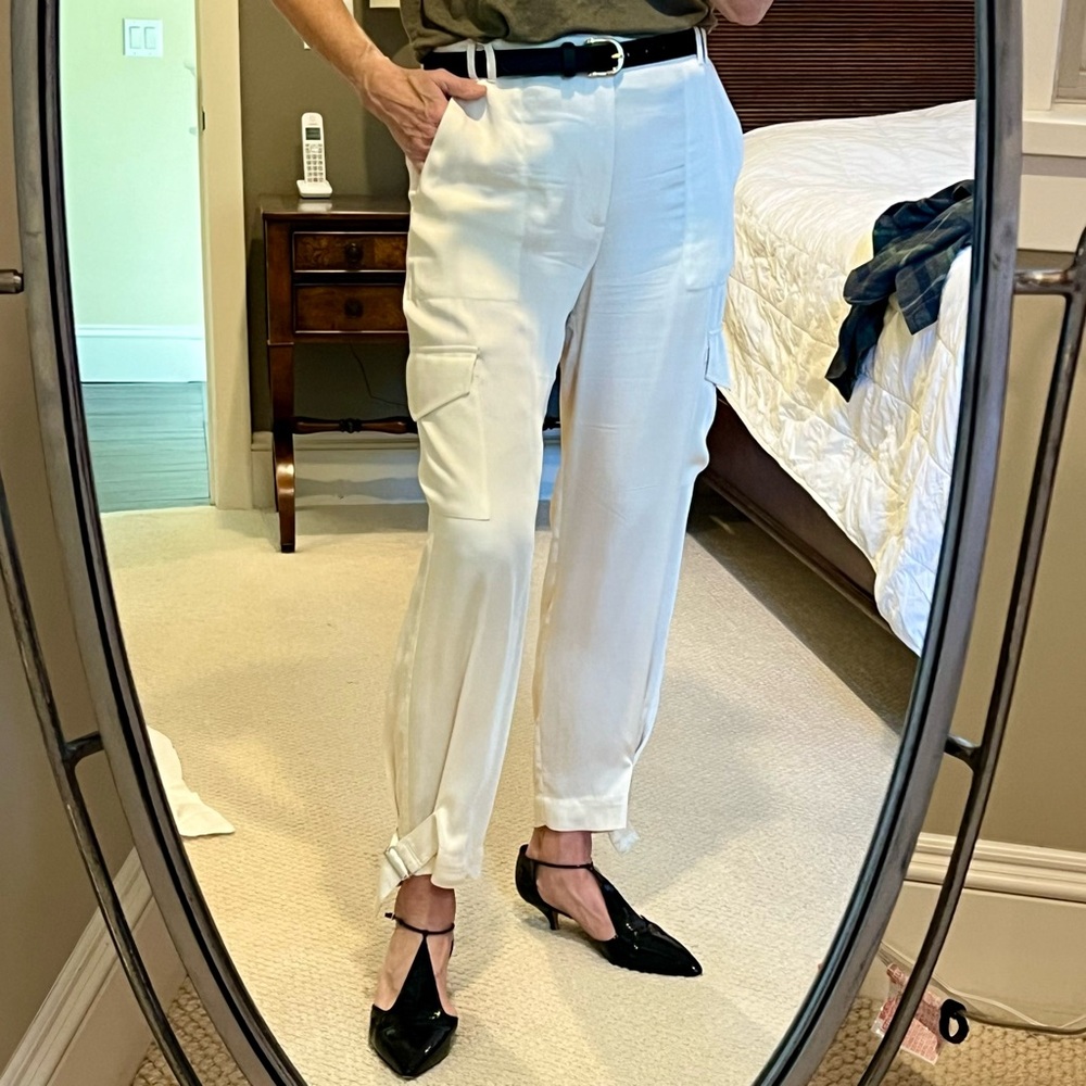 Zara silky cargo pants